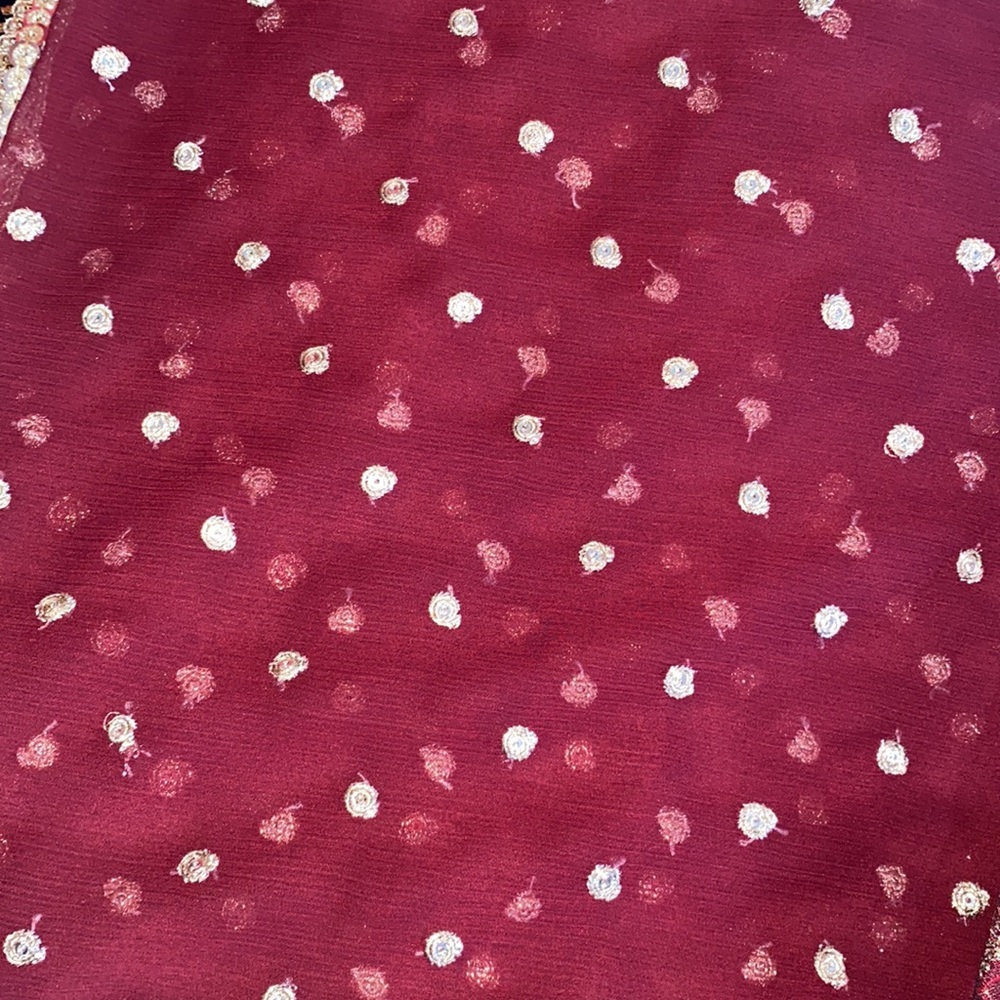 Gorgeous Pakistani 3 Piece Velvet Suit - Picture 7 of 8